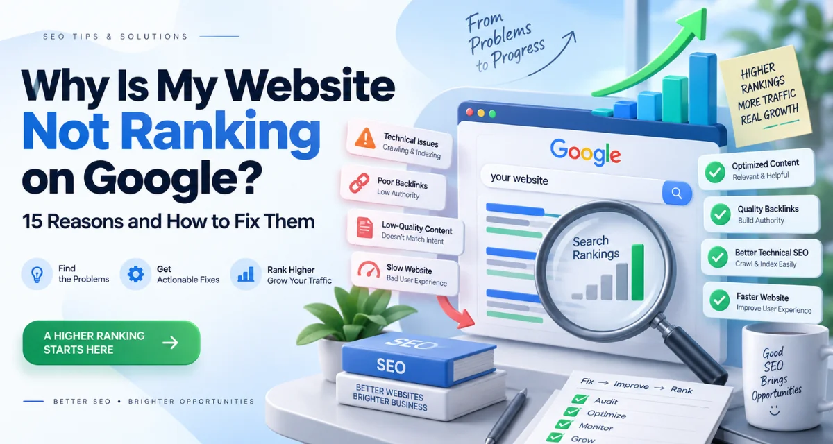 Why Is My Website Not Ranking on Google? 15 Reasons and How to Fix Them
